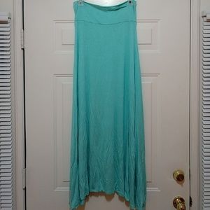 Mint maxi skirt